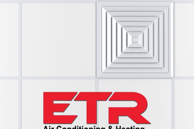 air conditioning on the ceiling with ETR logo