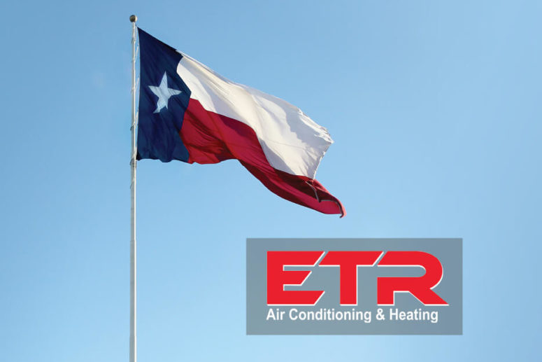 A flag and the ETR logo.