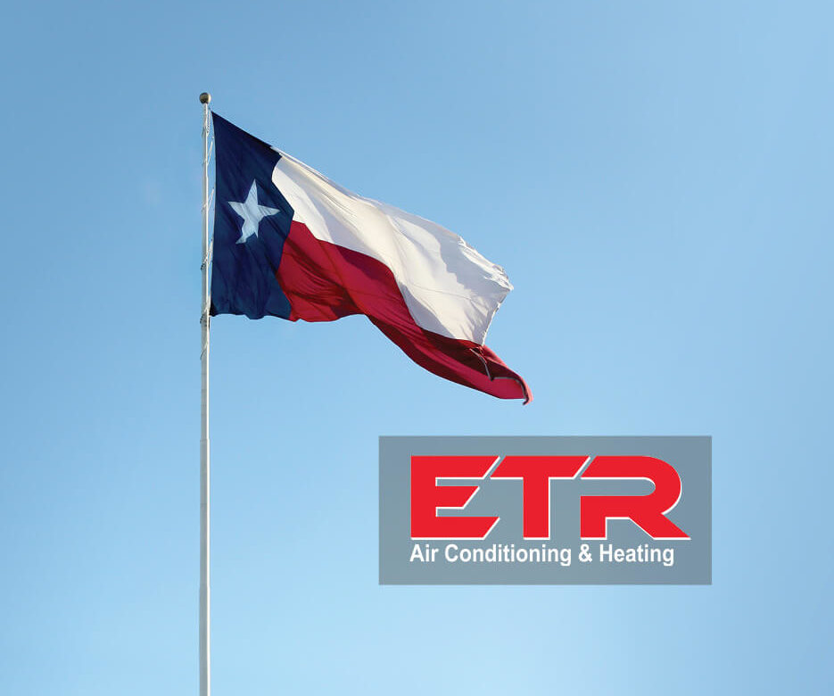 Una bandera y el logotipo ETR.