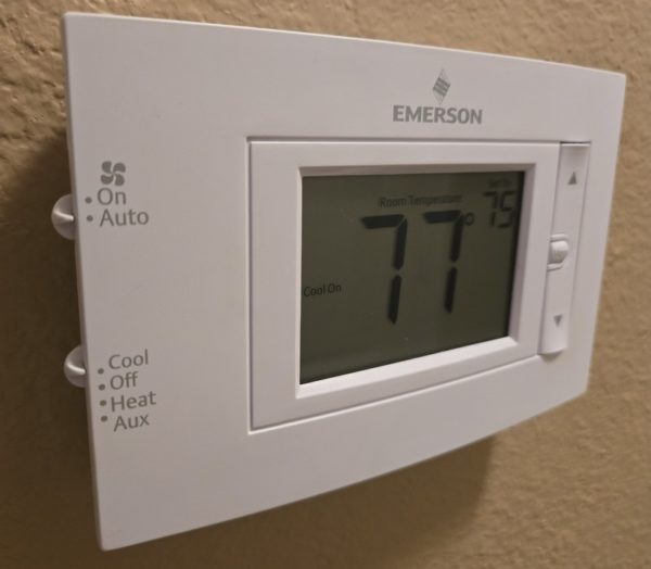 digital wall thermostat for hvac system