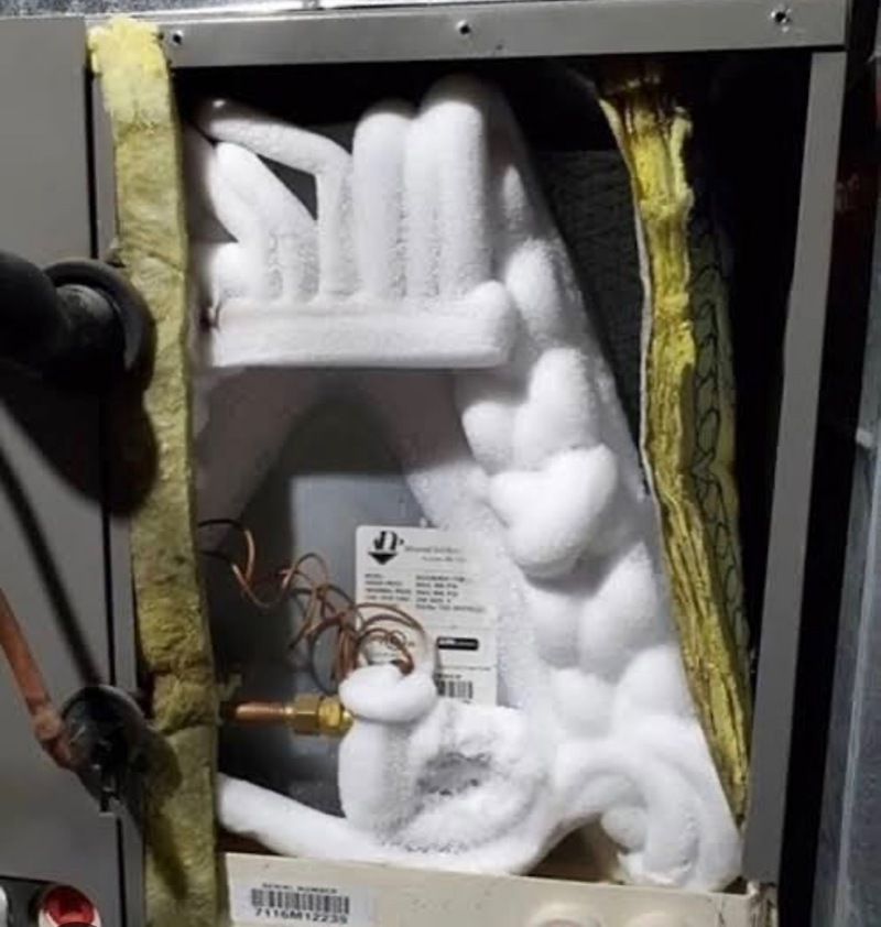 frozen up air conditioning unit