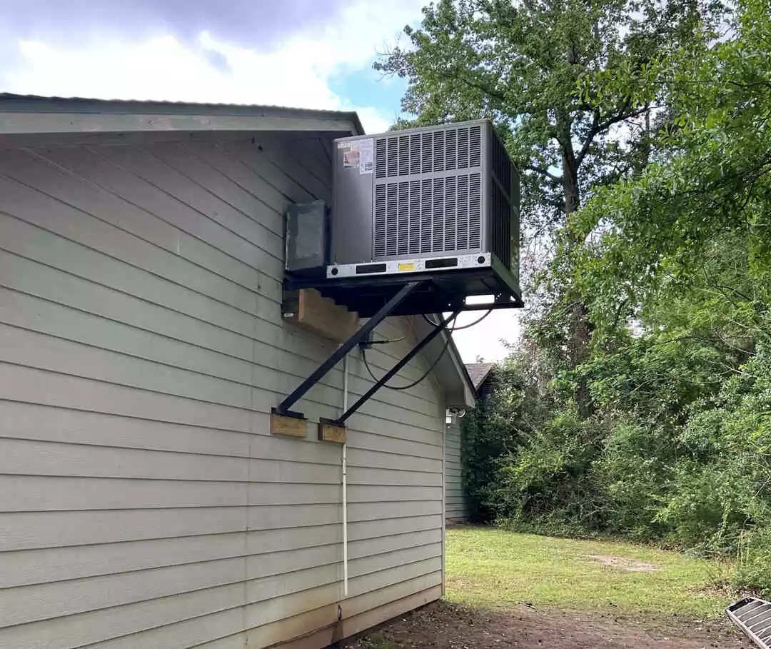 above ground hvac install tyler tx